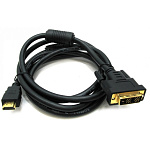 1541387 Rexant (17-6306) Шнур HDMI - DVI-D gold 5М с фильтрами