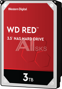 1000211762 Жесткий диск/ HDD WD SATA3 3Tb Caviar Red 64Mb