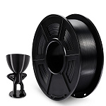 npr_D4859 Филамент NVPRINT Silk PLA+ Black для 3D печати диаметр 1.75мм длина 330 метров масса 1 кг