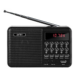 1709619 Perfeo радиоприемник цифровой PALM FM+ 87.5-108МГц/ MP3/ питание USB или 18650/ черный (i90-BL) [PF_A4870]