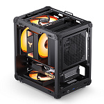 1000787639 Корпус без блока питания/ Корпус JONSBO C6-ITX Black ITX без БП, боковая панель из закаленного стекла, mini-ITX, черный