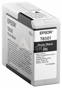 C13T850100 Картридж Epson T850 SC-P800 PhotoBlack T850100 UltraChrome HD 80ml