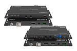 140058 Удлинитель оптоволоконный HDMI 4K60 Infobit [iTrans F1000], с деэмбеддером, до 10 км по одномодовому кабелю
