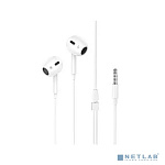 HOCO M1 Max/ Наушники + микрофон/ Кнопка управления/ Регулятор громкости/ 1.2м/ 3.5 mm jack/ White