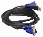 DKVM-CU5 D-Link KVM Cable with VGA and USB connectors for DKVM-4U, 4.5m