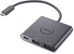 1000579901 Адаптер - USB-C/2*USB-A с функцией зарядки Dell Adapter USB-C/2*USB-A with Power Delivery