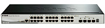 DGS-1510-28X/A1A Коммутатор D-LINK PROJ Настраиваемый L2+ стекируемый , 24x1000Base-T, 4x10GBase-X SFP+, CLI, консольный порт RJ-45