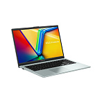 3215452 Ноутбук ASUS VivoBook Series E1504FA-L1286 15.6" 1920x1080/AMD Ryzen 5 7520U/RAM 8Гб/SSD 512Гб/AMD Radeon 610M/ENG|RUS/DOS зеленый / серебристый 1.63