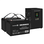296554 Комплект ИБП EX295997RUS + батарея 100Aч EX282985RUS 1шт (инвертор, синус, для котла, настенный) ExeGate FineSine SX-1000.LCD.AVR.2SH <1000VA/600W, чи