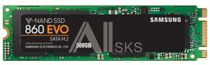 SSD Samsung M.2 2280 (SATA) 500Gb 860 EVO (R550/W520MB/s) (MZ-N6E500BW) 1year