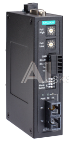 ICF-1150-S-SC Industrial RS-232/422/485 to Fiber Optic Converter, SC Single-mode