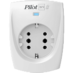 Сетевой фильтр Сетевой фильтр PILOT BIT S, 1 розетка, 16А/3,5кВт, св.серый, Россия