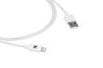 102373 Кабель Kramer Electronics C-UA/LTN/WH-3 USB для синхронизации и зарядки устройств Apple, цвет белый, 0,9 м