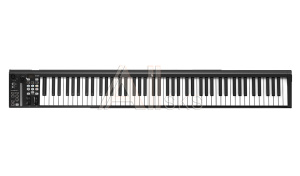 148228 MIDI клавиатура [110105A2027] Icon [iKeyboard 8S] встроенный аудиоинтерфейс 24 бит/192 кГц, 88 полувзвешенных клавиш фортепианного типа, XLR микр. вхо