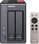 1000379644 Сетевое хранилище без дисков SMB QNAP TS-251+-2G NAS, 2-tray w/o HDD. Quad-Core Intel Celeron J1900 2.0-2.42GHz, 2GB up to 8GB, HDMI-port. 4xUSB,