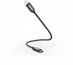 1398723 Кабель Hama 00187208 USB Type-C (m)-Lightning (m) 0.2м черный