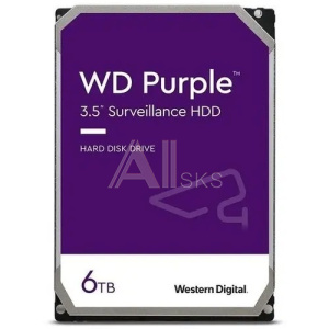 1990992 6TB WD Purple (WD64PURZ) {Serial ATA III, 5400- rpm, 256Mb, 3.5"}
