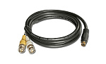47846 Переходный кабель Kramer Electronics C-SM/2BM-6 4-конт. S-Video (Вилка) на 2 BNC(Розетки), 75 Ом, 1.8 м