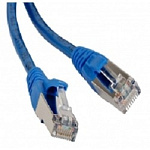1389260 Hyperline PC-LPM-STP-RJ45-RJ45-C5e-1M-LSZH-BL Патч-корд F/­UTP, экранированный, Cat.5е, LSZH, 1 м, синий