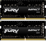1000632896 Память оперативная/ Kingston 32GB 2666MT/s DDR4 CL16 SODIMM (Kit of 2) FURY Impact