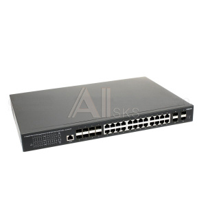 1000698710 Коммутатор Osnovo с PoE/ SW-32G4X-3L Управляемый L3 PoE Gigabit Ethernet на 16xGE RJ-45 c PoE + 8xGE Combo (RJ-45 + SFP) + 4x10G SFP+ Uplink.
