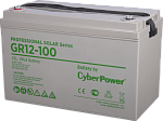 1000527517 Аккумуляторная батарея PS solar (gel) CyberPower GR 12-100 / 12 В 100 Ач Battery CyberPower Professional Solar series GR 12-100, voltage 12V,