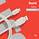 817248 Кабель Buro USB A(m) mini USB B (m) 1м (USB2.0-M5P-1) серый