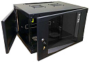 Шкаф Шкаф настенный Next, 9U 550x450, стеклянная дверь, черный