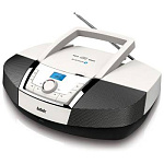 290117 Аудиомагнитола BBK BX519BT белый металлик 3Вт CD CDRW MP3 FM(dig) USB BT