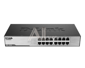 D-Link DES-1016D/H1A, L2 Unmanaged Switch with 16 10/100Base-TX ports.8K Mac address, Auto-sensing, 802.3x Flow Control, Stand-alone, Auto MDI/MDI-X f