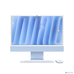 Apple iMac 24-inch 2024 [MD2T4X/A] (КЛАВ.РУС.ГРАВ.) Blue 24" Retina 4.5K {(4880x2520) M4 10C CPU 10C GPU/24GB/512GB SSD/Ethernet(RJ45)/рекоменд.перехо