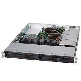 1744277 Supermicro CSE-815TQC-605WB Корпус компьютерный Supermicro Black 1U SC815 WI/O Chassis w/ 600W (Quick Release),RoHS/REA