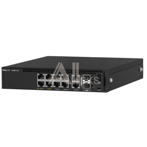 Коммутатор DELL EMC Switch N1108P-ON, L2, 8 ports RJ45 1GbE, 4 ports PoE/PoE+, 2 ports SFP 1GbE 3YPSNBD (210-AJIX)