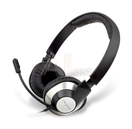 600332 Наушники с микрофоном Creative HS-720 серебристый/черный 2м накладные USB оголовье (51EF0410AA004)