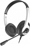 1774524 Наушники с микрофоном A4Tech Fstyler FH100U белый/черный 2м накладные USB оголовье (FH100U (PANDA))