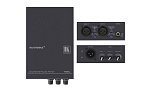 46657 Микшер Kramer Electronics 102XL звуковых балансных моносигналов, отношение сигнал/шум 91,5 дБ (линейные входы) и 62,5 дБ (микрофонные входы), >100 кГц