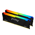 11013439 Модуль памяти DIMM 32Gb 2х16Gb DDR4 PC28800 3600MHz Kingston Fury Beast RGB Black (KF436C18BB2AK2/32)