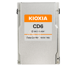 1000717723 Накопитель KIOXIA Europe GmbH. Серверный твердотельный накопитель/ KIOXIA SSD CD6-R, 7680GB, U.3(2.5" 15mm), NVMe, PCIe 4.0 x4, TLC, R/W 6200/4000 MB/s, IOPs 1000K/850K, TBW 14