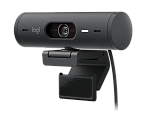 Веб-камера Logitech Webcam Brio 500, 1920x1080, GRAPHITE, 4Mp, защитная шторка, USB-C, [960-001422]