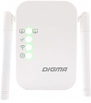 1726940 Повторитель беспроводного сигнала Digma D-WR310 N300 10/100BASE-TX/Wi-Fi белый
