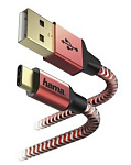 1081685 Кабель Hama 00178296 USB (m)-USB Type-C (m) 1.5м красный