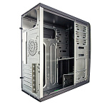 1704253 Корпус Exegate EX280387RUS Miditower CP-604 Black, ATX, <CP400W, 80mm>, 2*USB, Audio