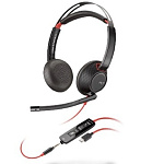 11018165 Plantronics 207586-01 Проводная гарнитура BlackWire C5220 USB-C, WW