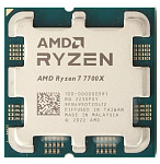 100-000000591 CPU AMD Ryzen 7 7700X, 8/16, 4.5-5.4GHz, 512KB/8MB/32MB, AM5, Radeon, 105W, OEM, 1 year