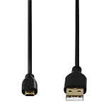 387656 Кабель Hama 00135700 USB (m)-micro USB (m) 0.75м черный