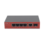 Wi-Tek WI-PCES306GF настраиваемый PoE 60Вт, порты 4 PoE GE + 1GE + 1SFP, Easy Smart