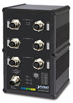 1000467490 IGS-5227-6MT индустриальный IP67 коммутатор/ IP67-rated Industrial L2+ 6-Port 10/100/1000T A-coded M12 Managed Ethernet Switch (-40~75 degrees C) ,