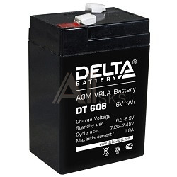 1457410 Delta DT 606 (6 А\ч, 6В) свинцово- кислотный аккумулятор
