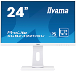 23,8" Iiyama ProLite XUB2492HSU-W1 1920x1080 IPS LED 16:9 4ms VGA HDMI DP 2*USB2.0 5M:1 1000:1 178/178 250cd HAS Pivot Tilt Swivel Speakers White