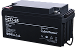 1000527469 Аккумуляторная батарея SS CyberPower RC 12-65 / 12 В 65 Ач Battery CyberPower Standart series RС 12-65, voltage 12V, capacity (discharge 20 h) 65Ah,